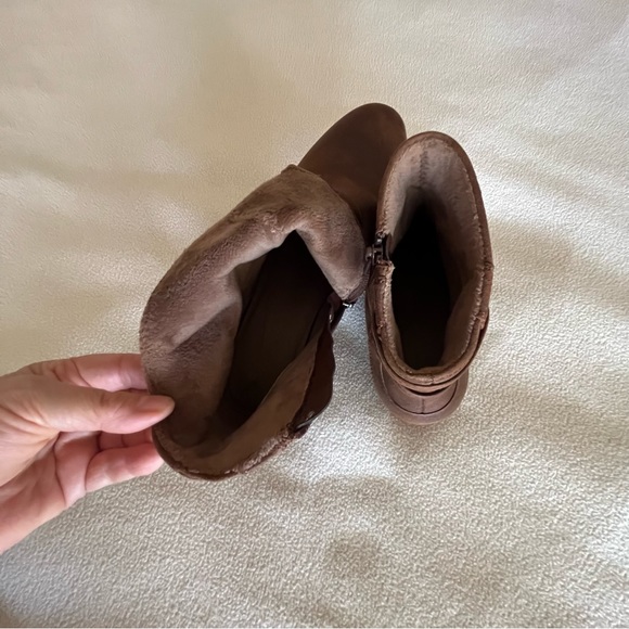 Size 10 Wedge heel brown Salena ankle booties - Picture 5 of 10